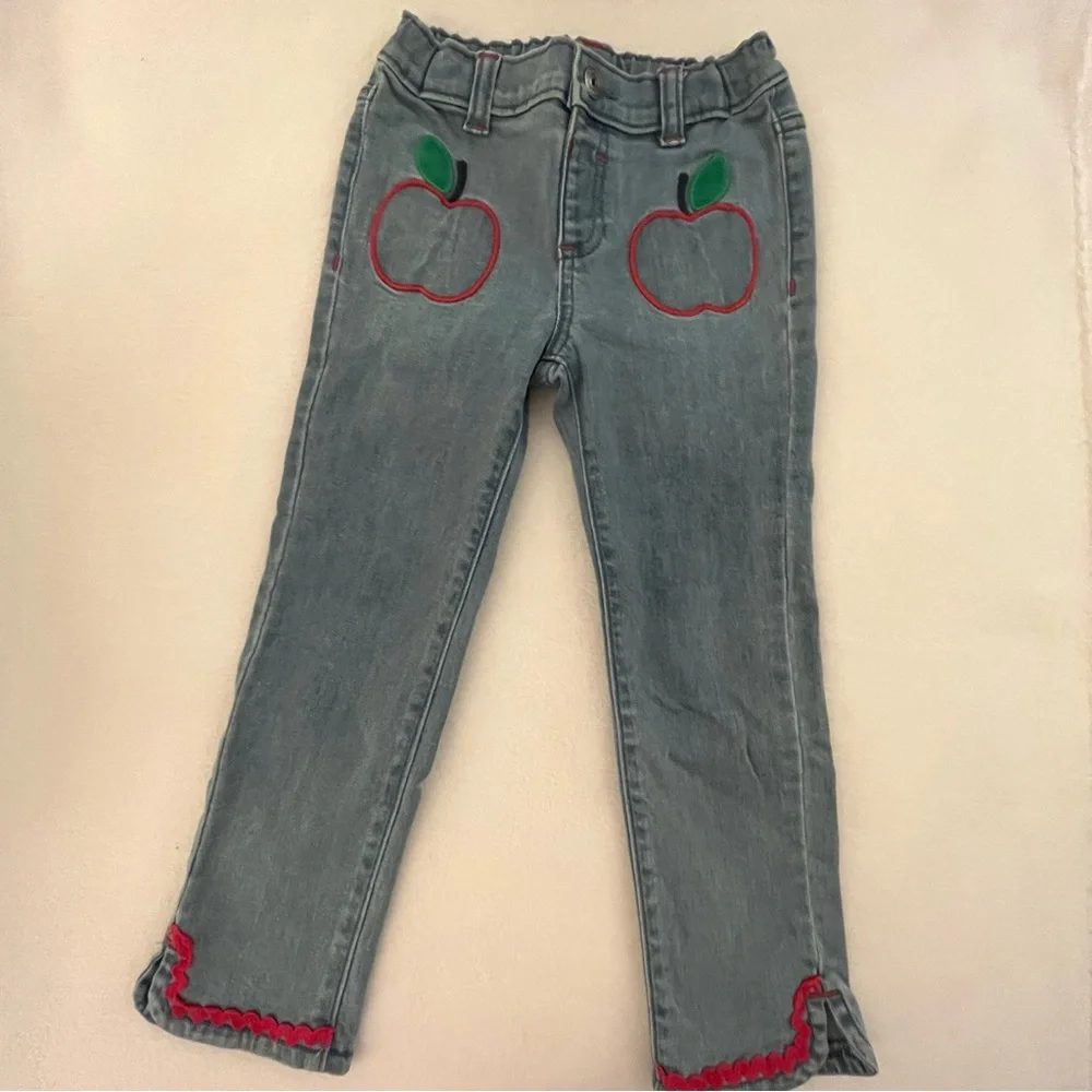 Gymboree Candy Apple Embroidered Jeans